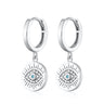 Evil Eye Charm Hoop Earrings Gold Silver Turquoise Scream Pretty Australia