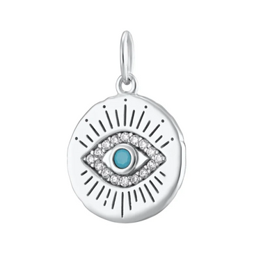 Evil Eye Charm Silver