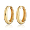 Gold Large Foundation Classic Hoop Earrings by Scream Pretty Australia