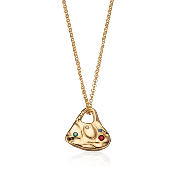 Francesca Perks Gold Nugget Heart Pendant Necklace by Scream pretty Australia