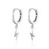 Lightning Bolt Charm hoop earrings hoops gold silver Scream Pretty Australia