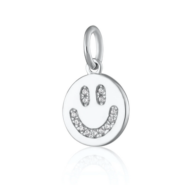 Smiley Face Charm silver