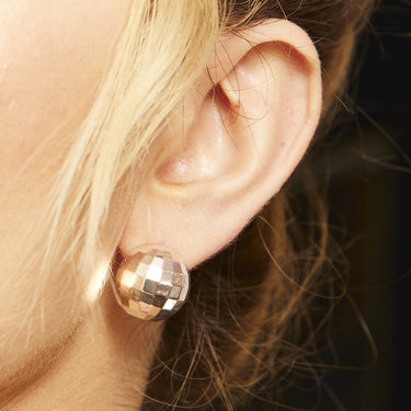 Disco Ball Stud Gold Studs Earrings Australia