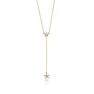 Sparkling Star Drop Necklace Gold Scream pretty australia