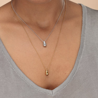 Teardrop Necklace with Slider Clasp Silver Chain Gold Australia Australian Jewellery Sustainable Mejuri Arms of Eve Free Shipping AfterPay