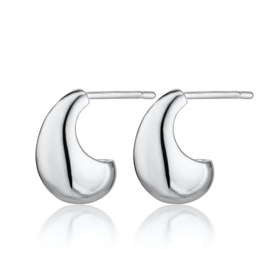 Teardrop Stud Earrings Silver Balenciaga Scream Pretty Australia