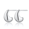 Teardrop Stud Earrings Silver Balenciaga Scream Pretty Australia