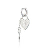 Heart Padlock and Key Huggie Hoop Earring (Single Earring) Scream Pretty